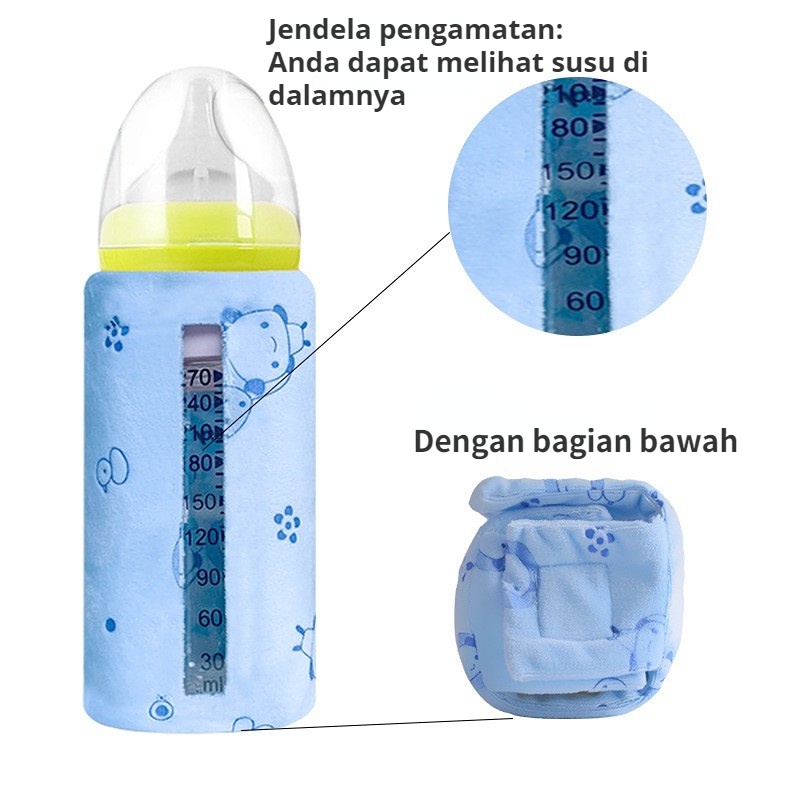 【Debora Mall】LB Penghangat Botol Susu Bayi Pemanas Botol Susu Portable Dengan USB Untuk Outdoor Botol Warmer Impor Asli