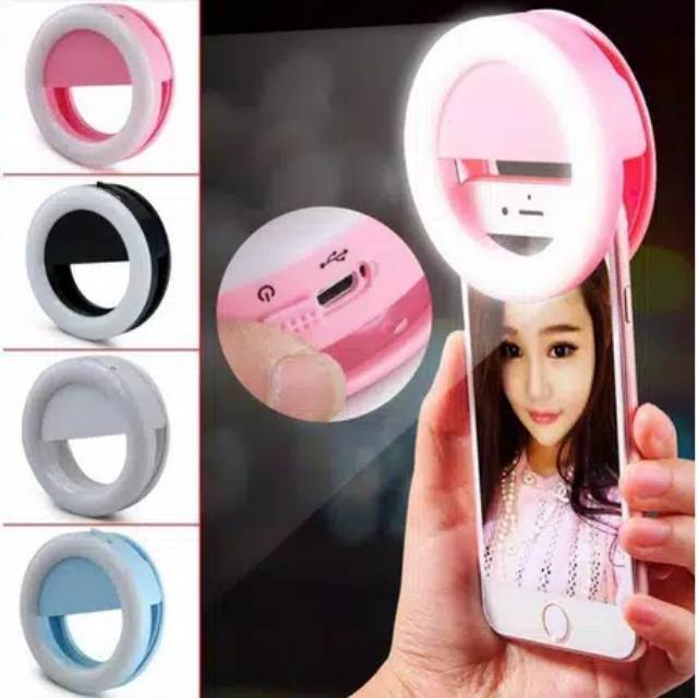 Medan Termurah lampu selfie ring light lampu unik bulat/lampu untuk selfie lampu darurat emergency lamp bulat