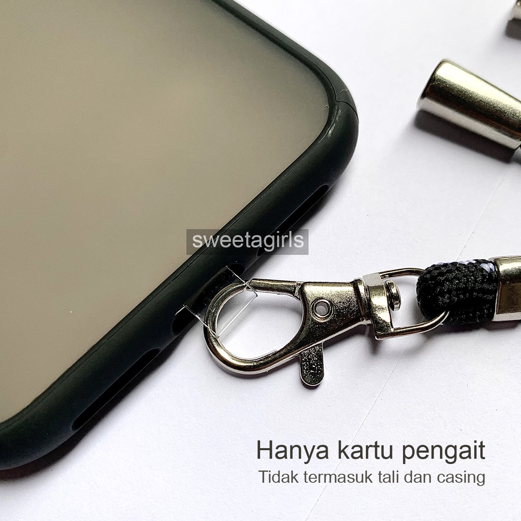 Kartu Pengait untuk Tali Gantungan Hp Model Mama Gigi Lanyard full Colour [ HANYA KARTU / HOLDER ] - sweetagirls / bahan dari karet tidak gampang molor / besi anti karat / nagita slavina / sweetacase.id