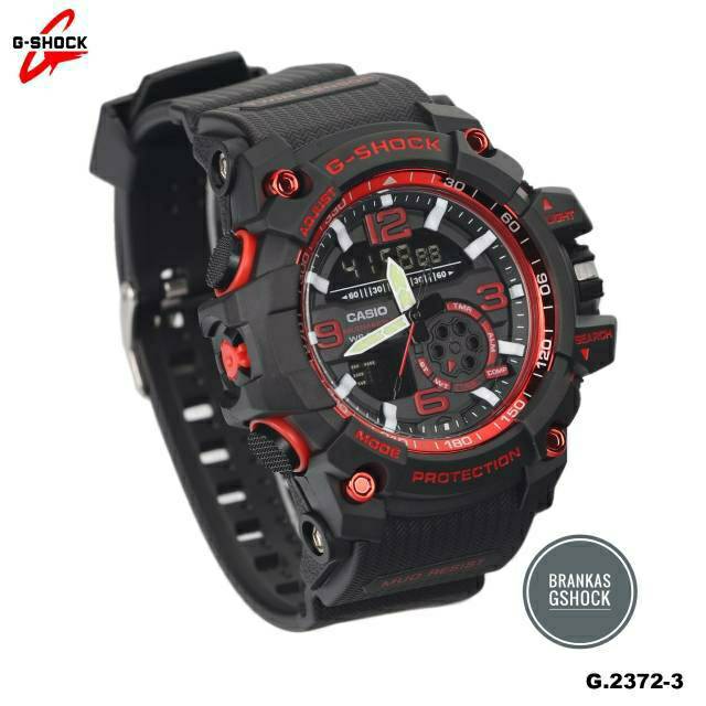 Jam Tangan Gshock Sport GG1000 Hitam List Merah