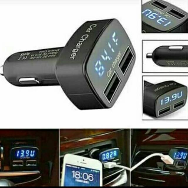 Charger Mobil USB 4in1