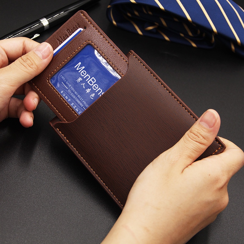 Termurah Mb079 - Dompet Lipat Pendek Kulit Kartu Pria Wanita Premium Import Grosir Original Branded