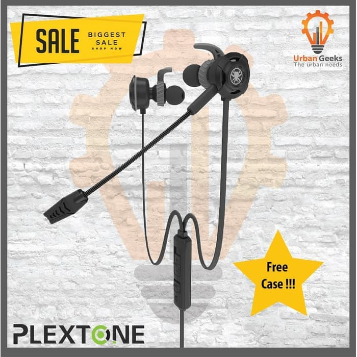 S471Bh Plextone G30 With Mic Stereo Bass Gaming Hammerhead Earphone Not Bx240 - Hitam Fvt4Thf