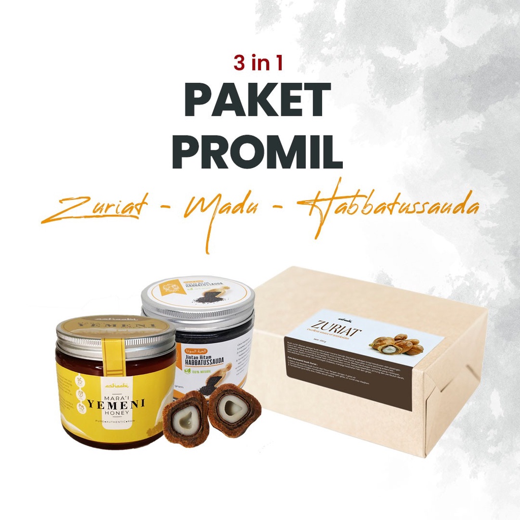 Paket Promil lengkap buah zuriat Madu Yaman marai Habbatusauda Paket program hamil promil jsr promil suami istri ampuh program dua garis anak kembar habatusaudah buah zuriat asli