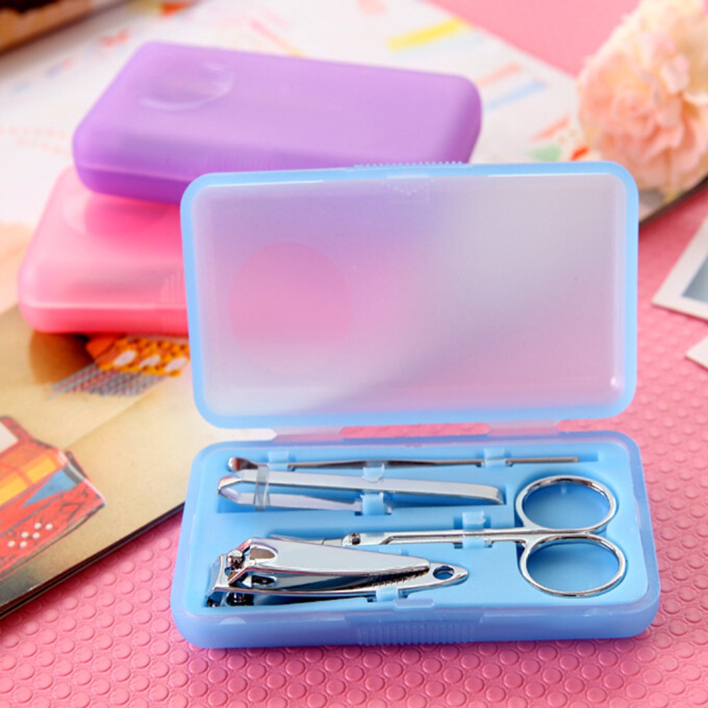 Manicure Pedicure Set 4IN1 Pedicure Gunting Kuku Pembersih