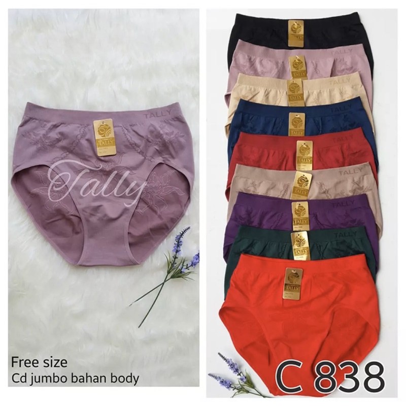 CD | Celana Dalam Wanita Jumbo TALLY 838 Bahan Rajut Freesize