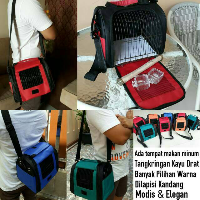 Tas Beserta Kandang Untuk Burung Parrot Parkit Lovebird Sc Irn
