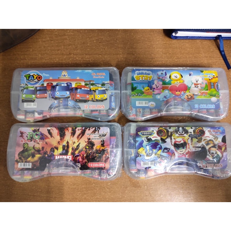

CRAYON MURAH 12 Warna / OIL PASTEL 12 fancy karakter anak