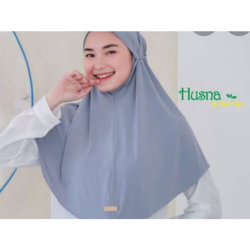 bergo non pet bahan jersey tali kepang