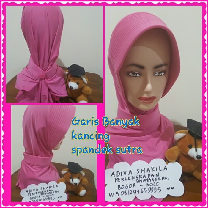 Flash Deal Jilbab Psh Bhayangkari Antem Garis Banyak Belakang Kancing Fashion Muslim 20 - 100 -