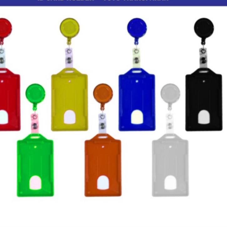

Terbaru! Yoyo Id Card Plastik + Casing Id Card Satu set 10pc Id Card Holder Plus Yoyo Id Card