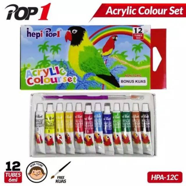 

Cat Acrylic aka Acrylic Colourset 12warna Pop1