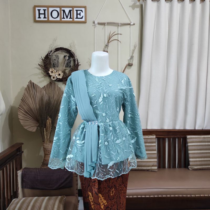 KEBAYA SELENDANG LAMARAN, WISUDA, DOMAS, BRIDESMAID (ATASAN SAJA)-Wardah