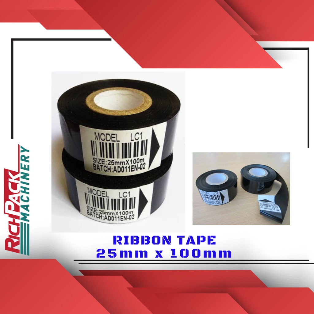 

Ribbon Tape 25 mm x 100 m Pita Coding Expired Date