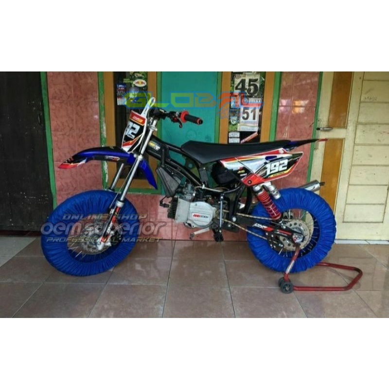 Cover Ban motor/Sarung Ban motor KLX150,250,KTM,CRF150,WR150,BEBEK MODIF,GASTRACK / MOTOR MODIFIKASI