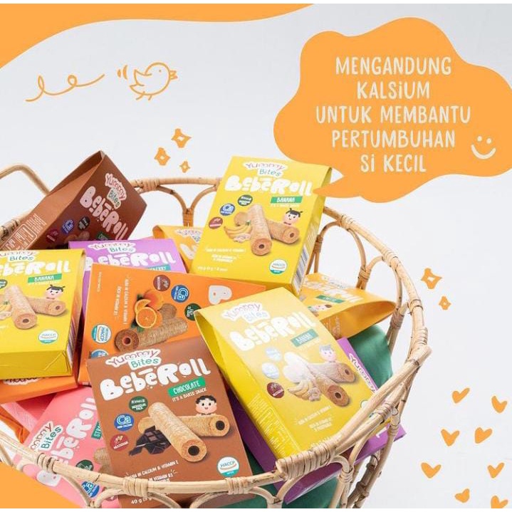 Snack Bayi Yummy Bites Beberoll 40gr // MPASI // Biskuit Bayi // Cemilan Bayi