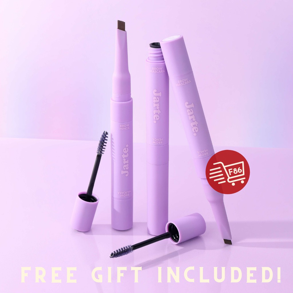 F86 JARTE BROW DUO - 2 IN 1 EYEBROW PENCIL &amp; EYEBROW MASCARA