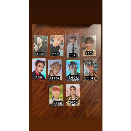 WTS PC Lucas//PC Ten//PC Kun//PC Taemin//Trading card//Bookmark//ID Card WAY V//SUPERM