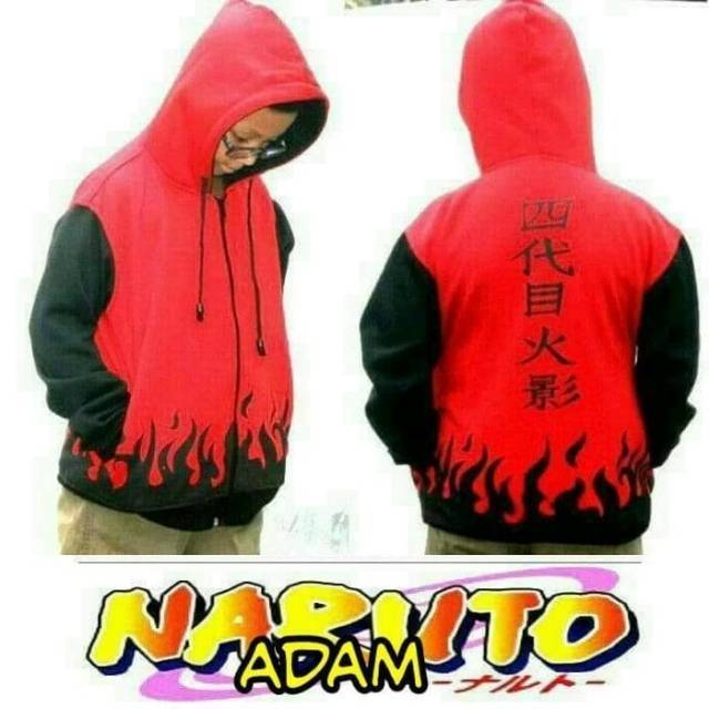 jaket anak anime naruto hokage