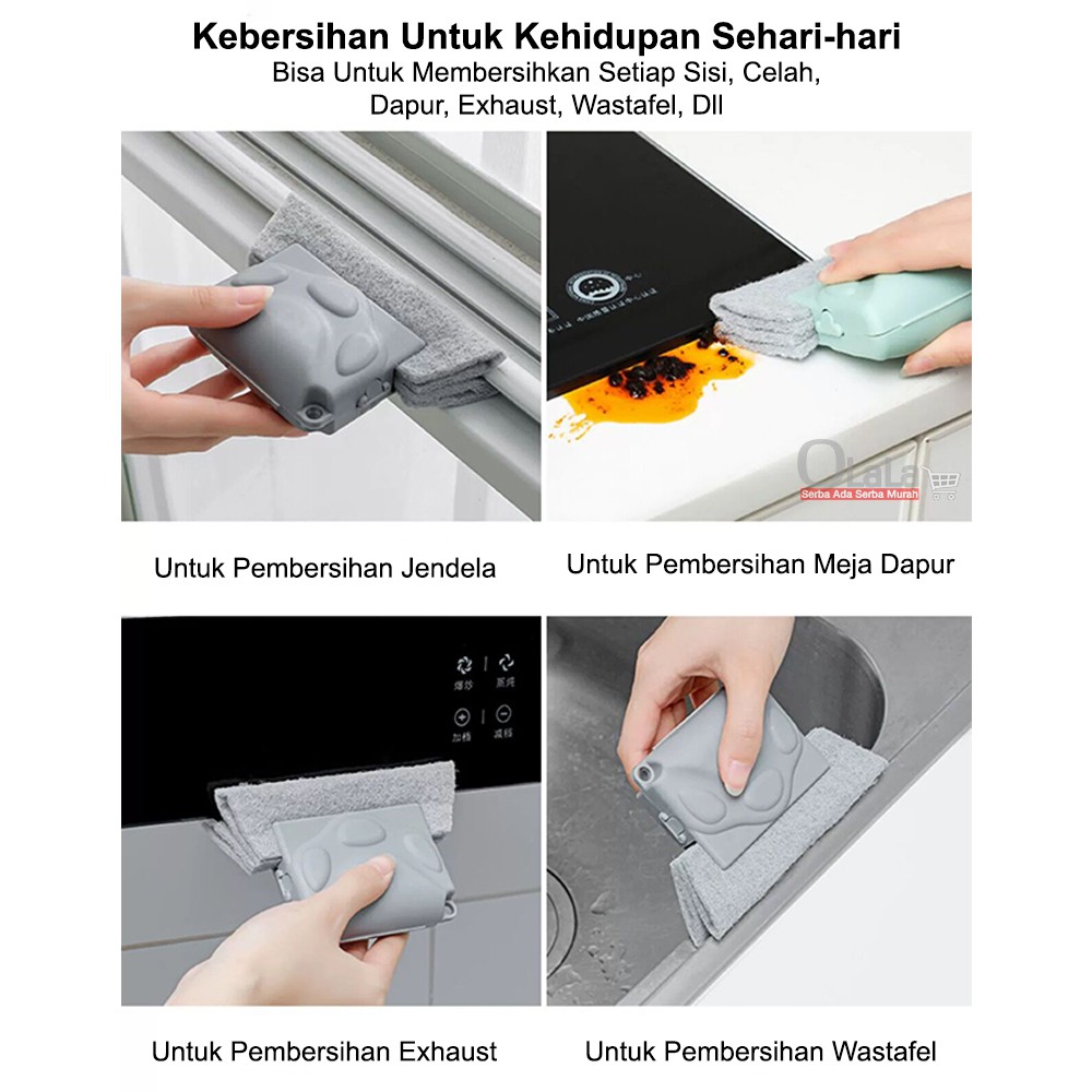 Sikat / Spons Pembersih Alur Jendela OLL-0309
