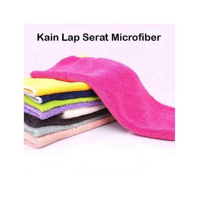 Kain Lap Microfiber Serat Lap Microfiber Pembersih Mobil Motor Perabot