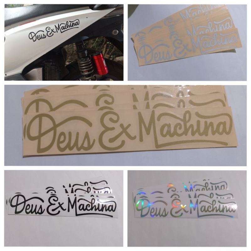 STICKER DEUS EX MACHINA CUTTING