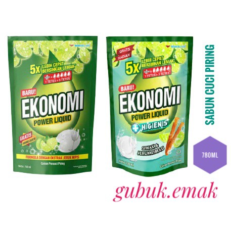Ekonomi Liquid 780 ml Sabun Cuci Piring Ekonomi Cair 780ml