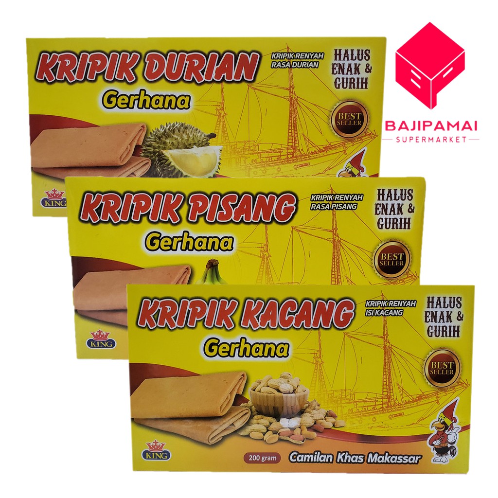 

GERHANA Keripik Rasa Durian, Pisang dan Kacang