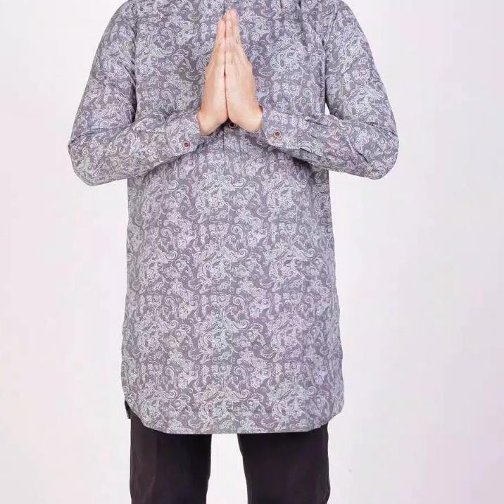 Koko Kurta Batik Lengan Panjang Koko Mix Songket Lengan Panjang