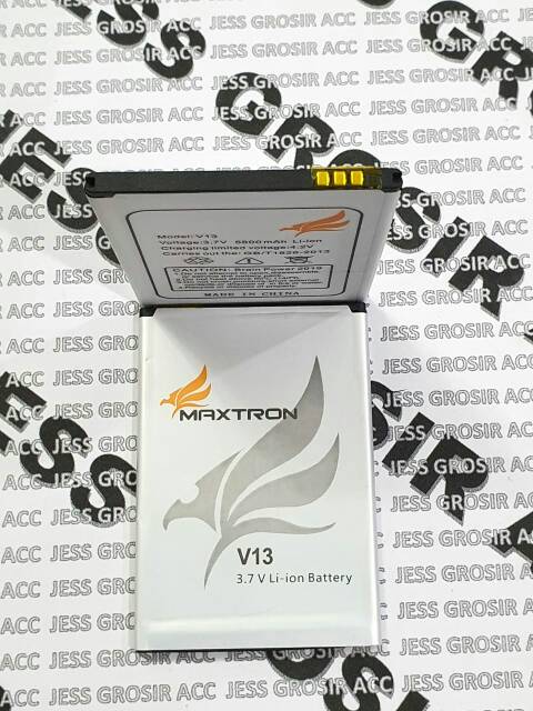 Baterai Battery Batre Original Double Power Maxtron V13 3G 5 Inchi