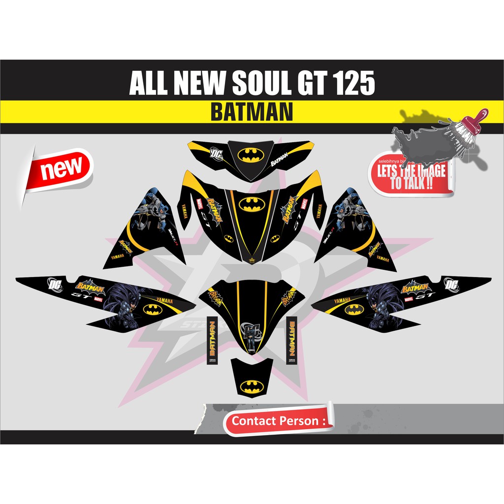 Sticker Striping Stiker Motor All New Soul Gt 125 Desing 4