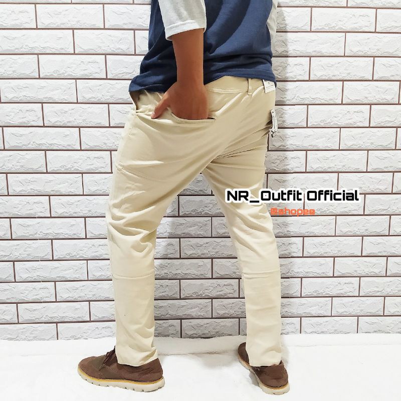 Celana Chino Panjang Pria Premium Cinos Cowok Chinos Big Size GR/NV 27-38 NR_Outfit Official COD