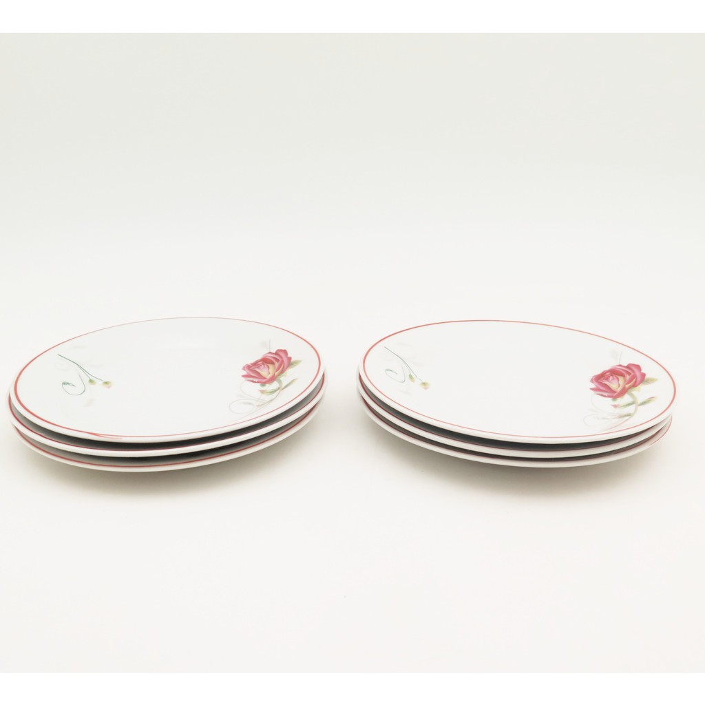 Piring Keramik Rosewood Ceper 15cm Isi 6-2