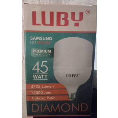 lampu bohlam LED luby 45watt  lumen 4725 cahaya putih