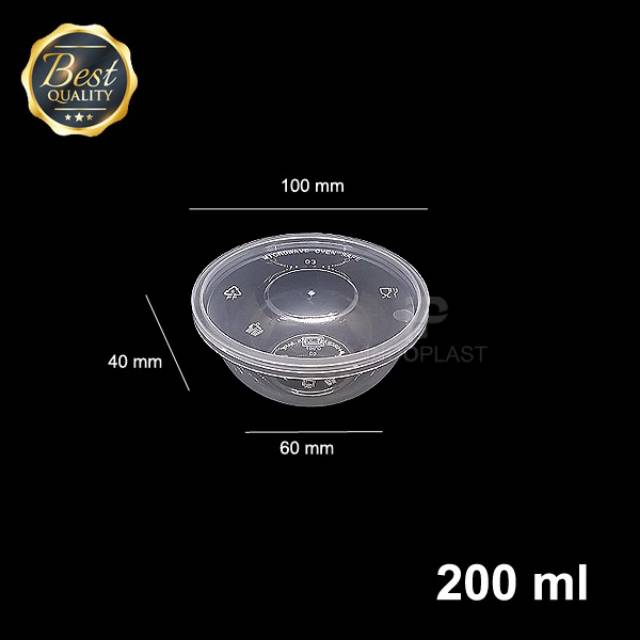 CUP PUDING 200ML / CUP PUDDING PLASTIK 200ML / CUP PLASTIK 200ml / FOOD CONTAINER 200ml / Cup Jelly