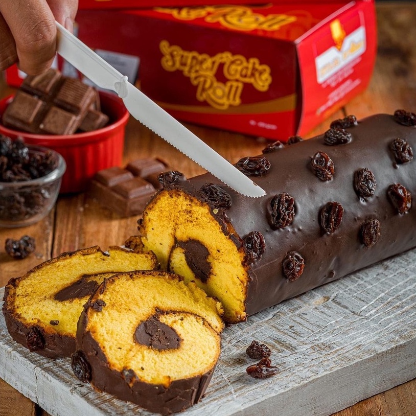 

SUPER CAKE ROLL RAISIN/SUPER CAKE ROLL BRILLIAN/BOLU GULUNG/RESEP KUNO