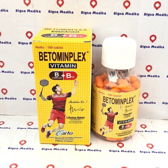 Jual Betominplex Botol Vitamin B Complex B12 Isi 100 Tablet ...