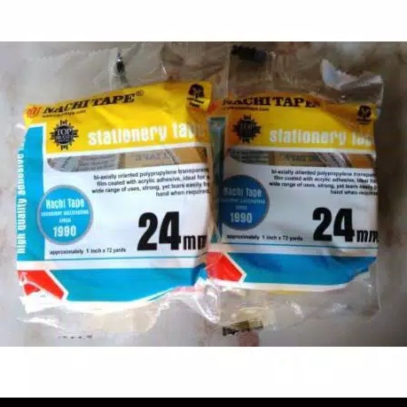 

Isolasi Selotip Plakban Lakban Tape NACHI 1 inch 24 mm x 72 yard