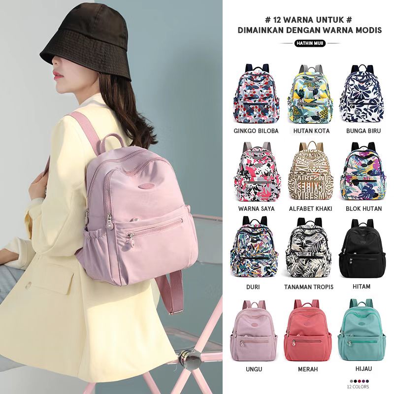 Hathin muii  N66 tas ransel laptop 14 inch wanita BAG terbaru  merk tracker - Ransel Wanita -tas ransel wanita dewasa untuk kerja - Backpack taskantor tastravel tasransel tas selempang kekinian 2022 gendong  cewek tas gudika original wan