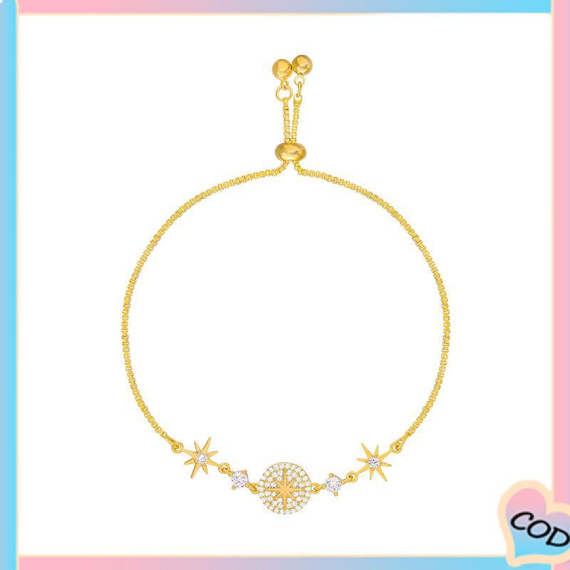 COD❤️Gelang gelang langit berbintang yang cerah  pacar siswa perhiasan mewah ringan sederhana-A.one