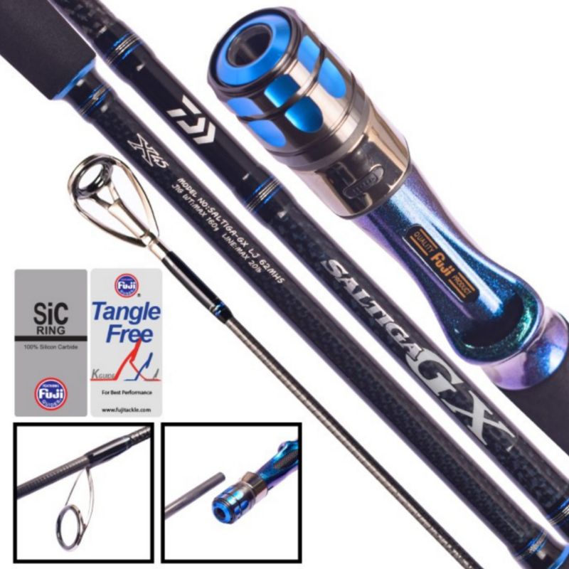 Rod Joran Spinning Daiwa Saltiga Light Jigging GX LJ 62HS/MHS-SD