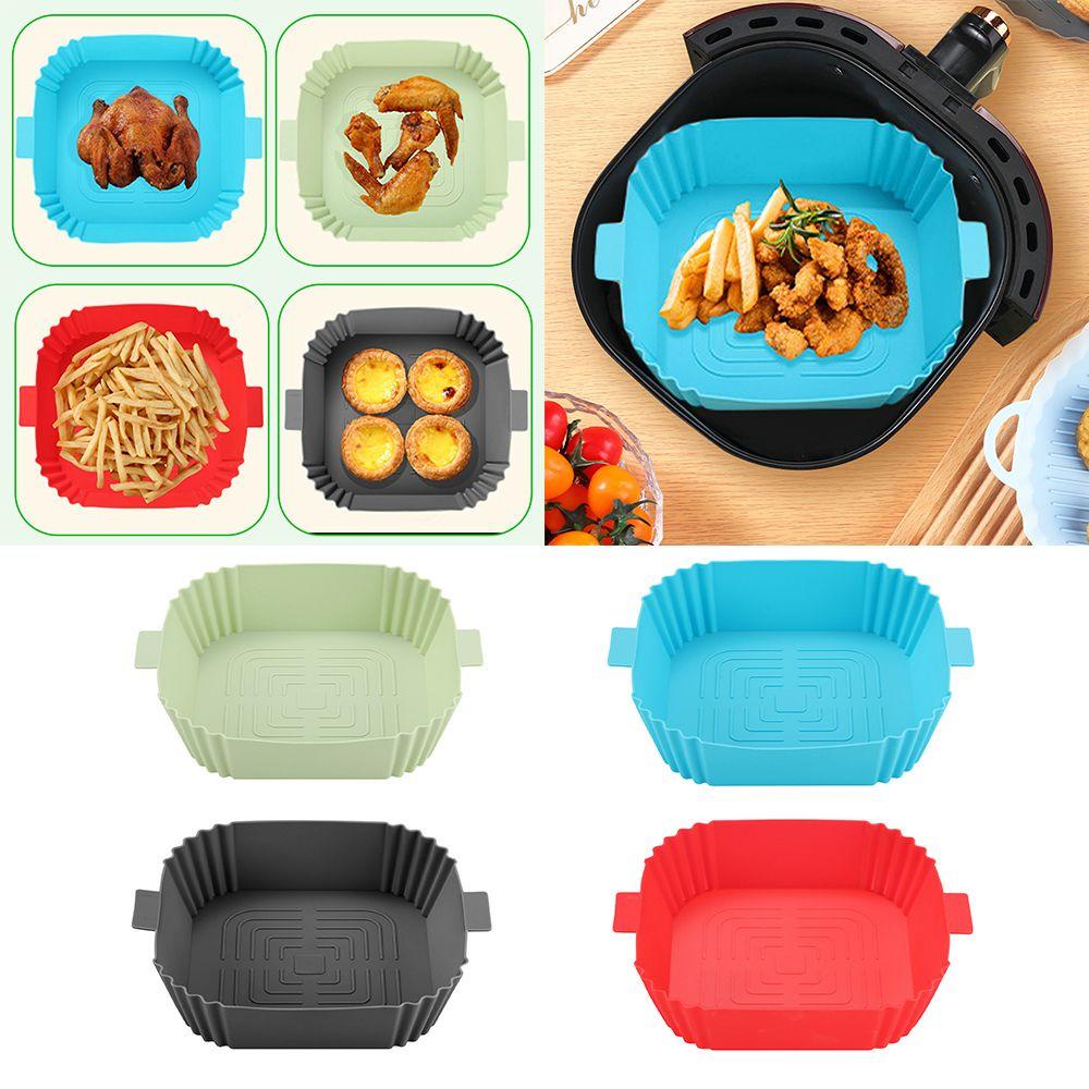 Pineapple Air Fryer Silicone Pot Reusable Aksesoris Grill Pan Basket