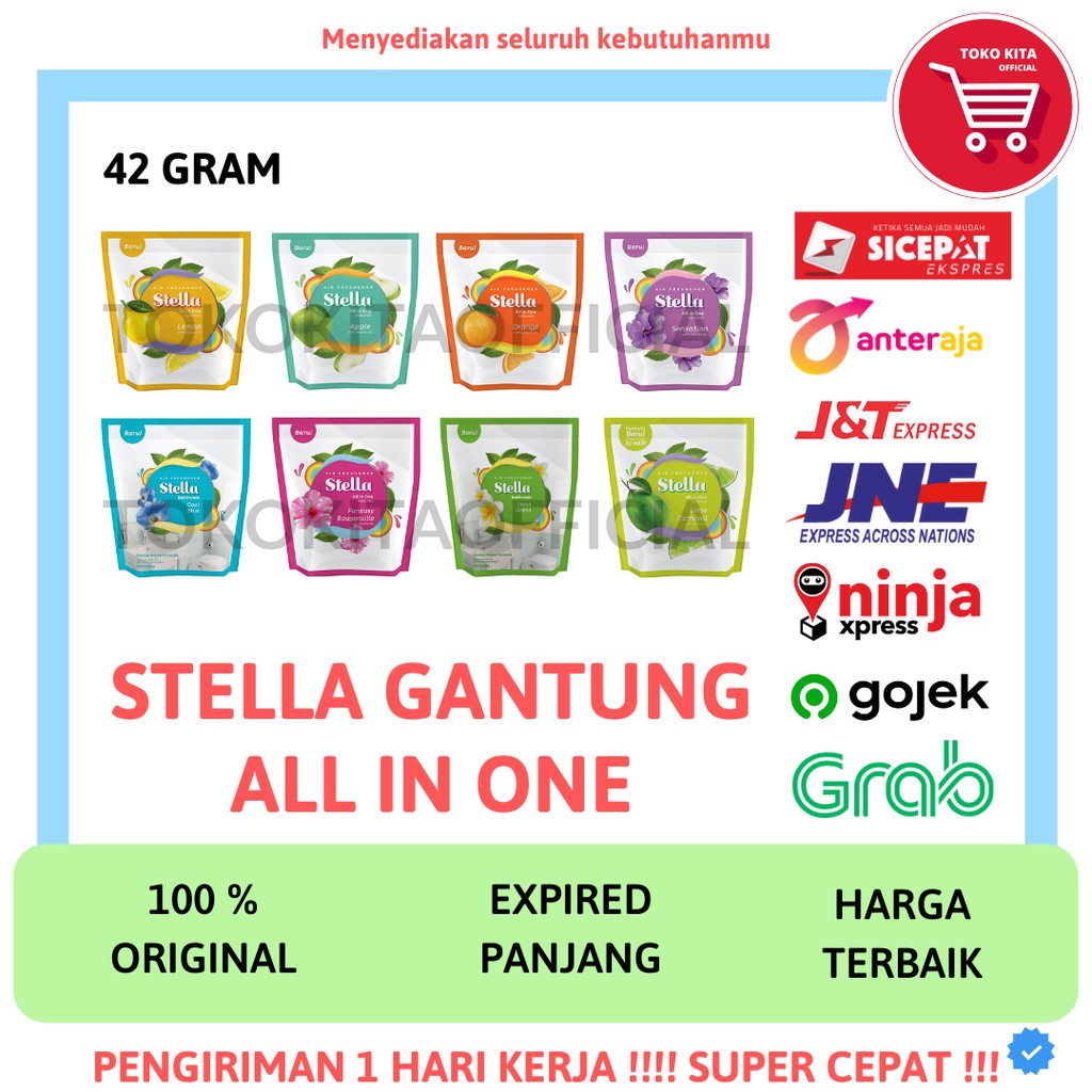 STELLA GANTUNG ALL IN ONE PARFUM PENGHARUM PEWANGI RUANGAN MOBIL KAMAR MANDI GANTUNG | Shopee ...