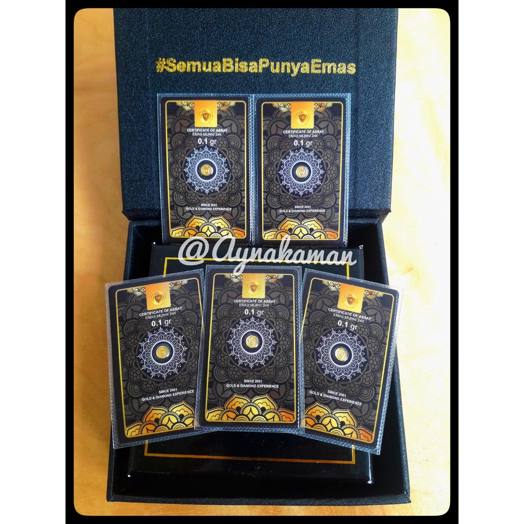 MiniGold Emas 0.1 Gram 24 Karat