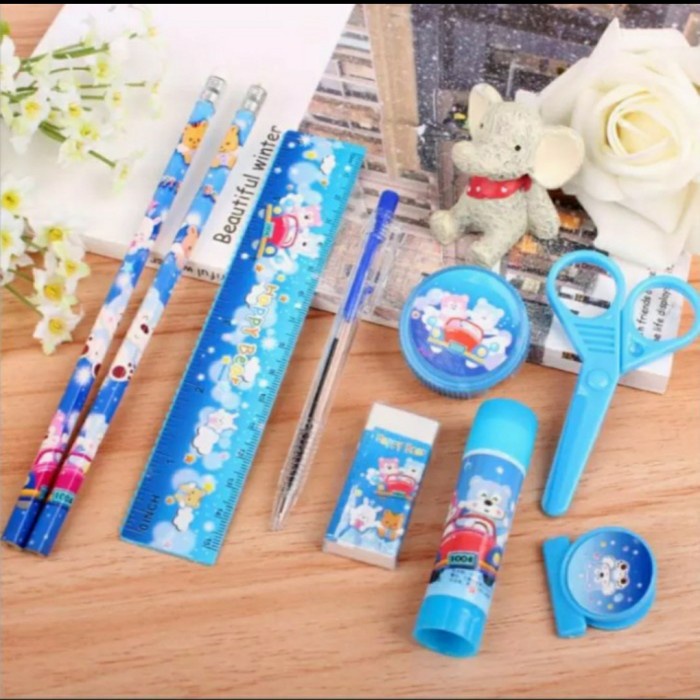 

Eklusif Pensil Set 2009 Pensil Set Lengkap Alat Tulis Anak 9 In 1 Trendi