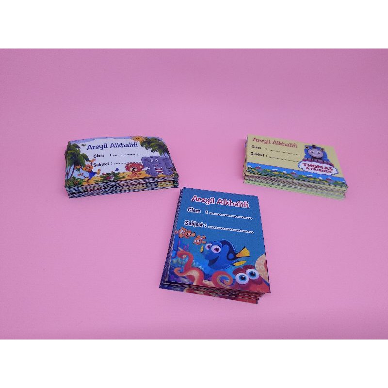 

stiker mata pelajaran / stiker buku