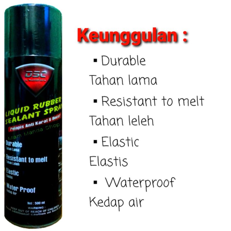 DSC Anti Bocor / Pelapis Anti Bocor / Liquid Rubber Sealant Spray 500ml