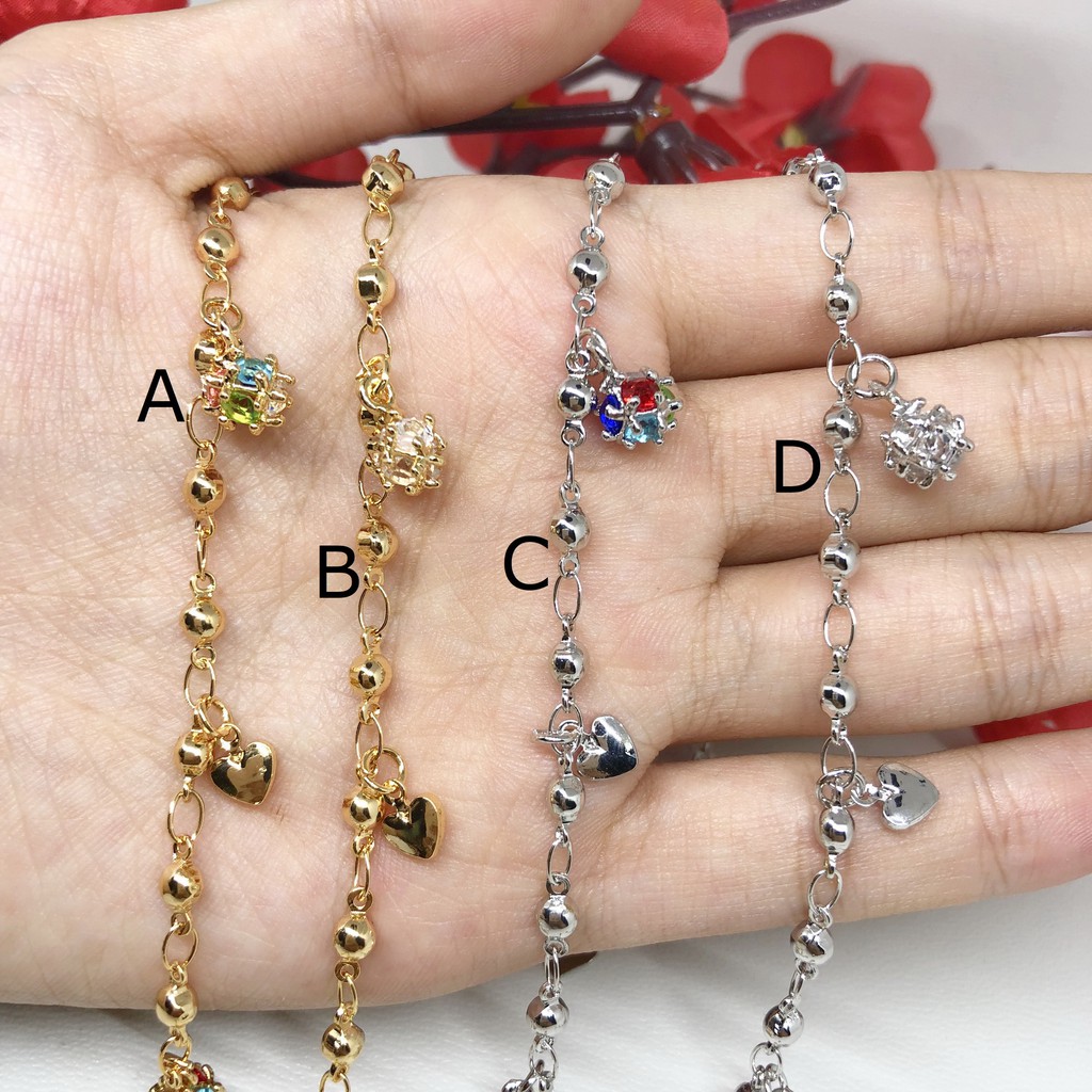  Gelang  Tangan Xuping Lapis Emas  18k Rantai Gold Disco Ball 