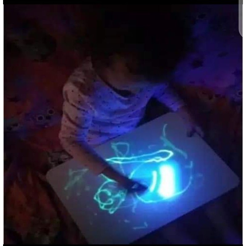 

Papan tulis anak LED berlampu Draw with light Ukuran A5 Papan Tulis Anak Papan Belajar Anak