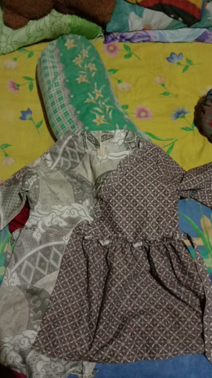 Atasan Blouse Batik Wanita Modern Fashion Wanita Kekinian Brokat Batik Pekalongan Ml Xl Xxl